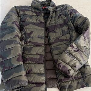 Aqua Kids Camouflage Puffer Jacket